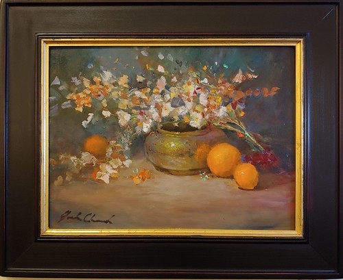 Click to view detail for Confetti & Oranges 12x16 $950